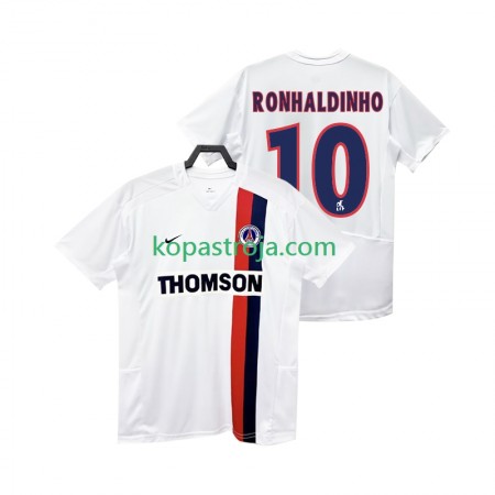 Billiga Fotbollströjor Paris Saint-Germain RONHALDINHO 10 2003 Retro Borta tröja 2002 Kortärmad